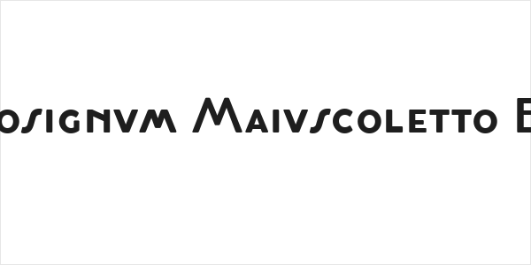 Cocosignum Maiuscoletto Bold Logo