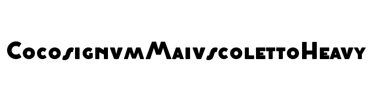 Cocosignum Maiuscoletto Heavy  नि: शुल्क फ़ॉन्ट्स डाउनलोड