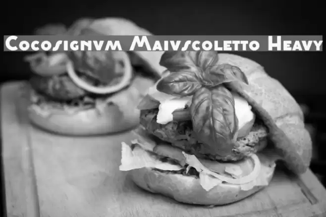 Cocosignum Maiuscoletto Heavy Font examples