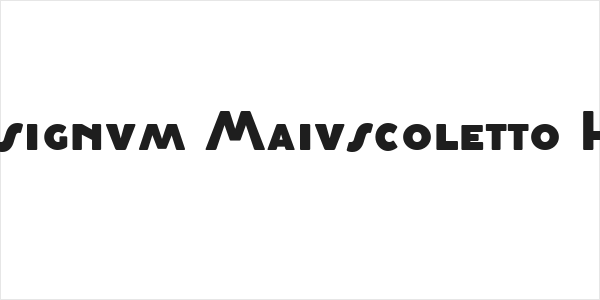 Cocosignum Maiuscoletto Heavy Logo
