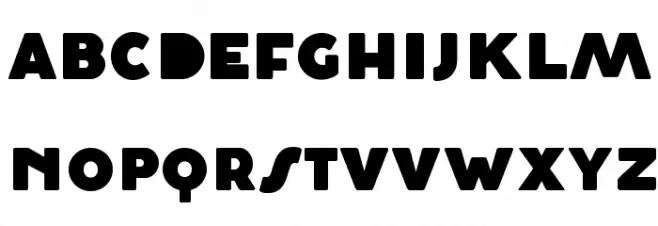 Cocosignum Maiuscoletto Heavy Font Litere mici