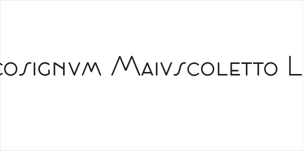 Cocosignum Maiuscoletto Light Logo