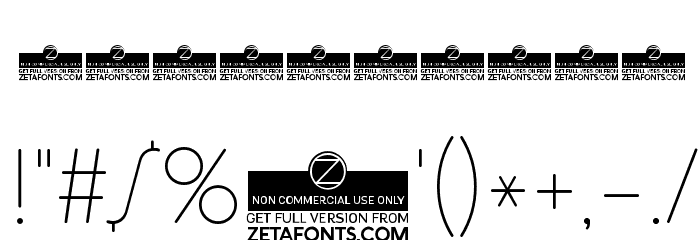 Cocosignum Maiuscoletto UltraLight Font OTHER CHARS