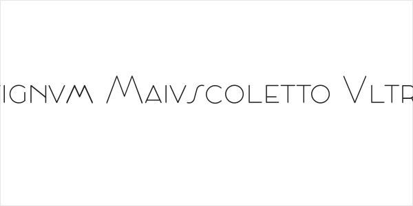 Cocosignum Maiuscoletto UltraLight Logo