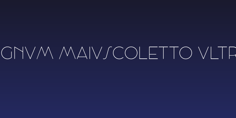 Cocosignum Maiuscoletto UltraLight Social Header