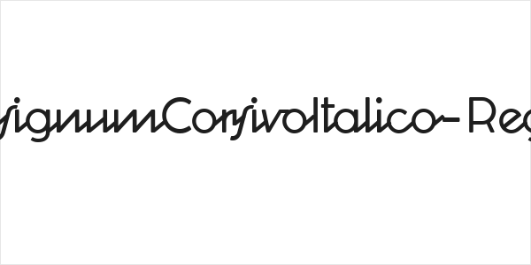 CocosignumCorsivoItalico-Regular Logo