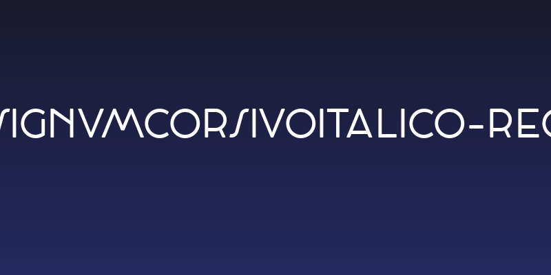 CocosignumCorsivoItalico-Regular Social Header