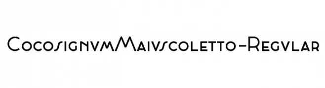 CocosignumMaiuscoletto-Regular  les polices de caractères gratuit tlcharger