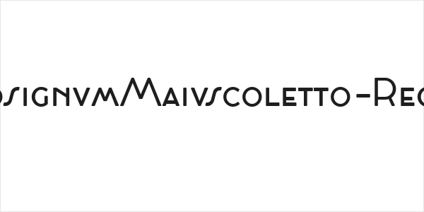 CocosignumMaiuscoletto-Regular Logo