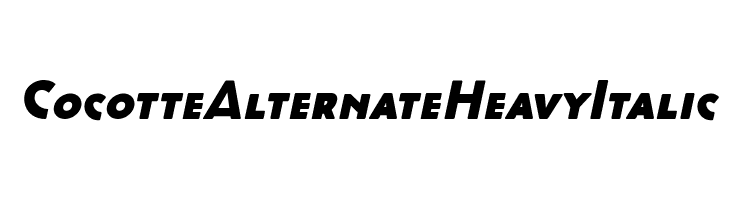 Cocotte Alternate Heavy Italic  Fuentes Gratis Descargar