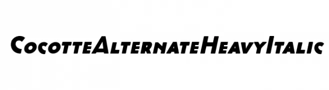 Cocotte Alternate Heavy Italic  Fuentes Gratis Descargar