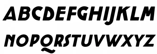 Cocotte Alternate Heavy Italic Font UPPERCASE