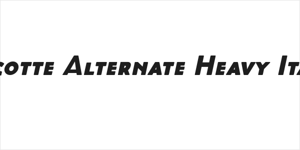 Cocotte Alternate Heavy Italic Logo