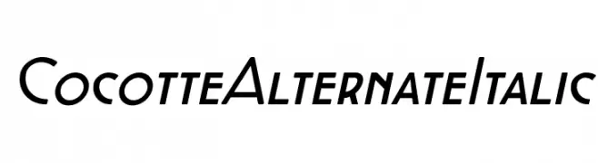 Cocotte Alternate Italic  Fuentes Gratis Descargar