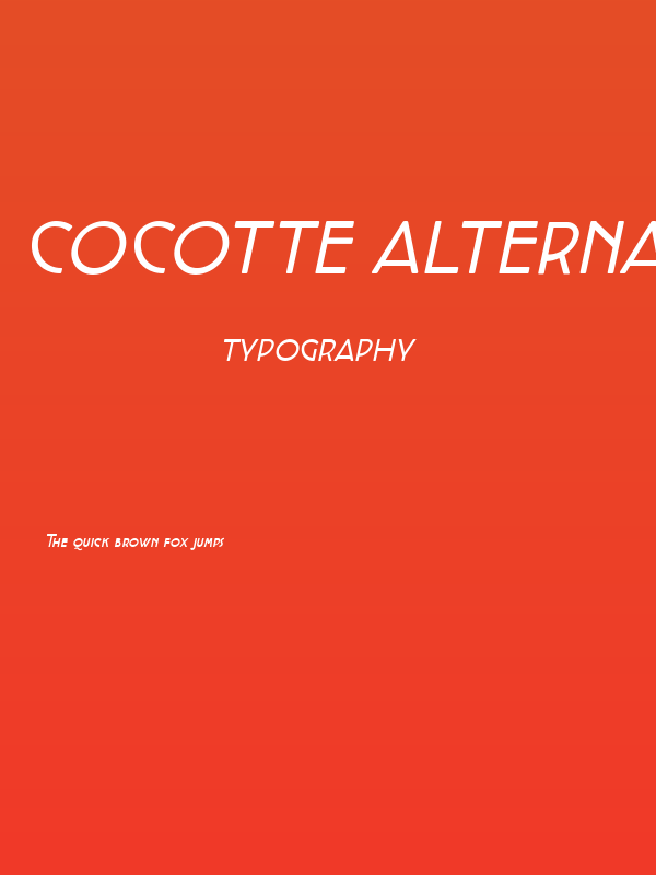 Cocotte Alternate Italic Poster