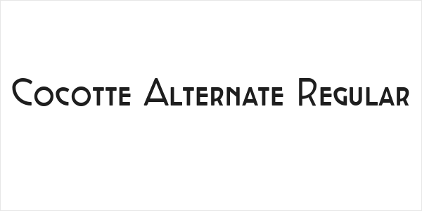 Cocotte Alternate Regular Logo
