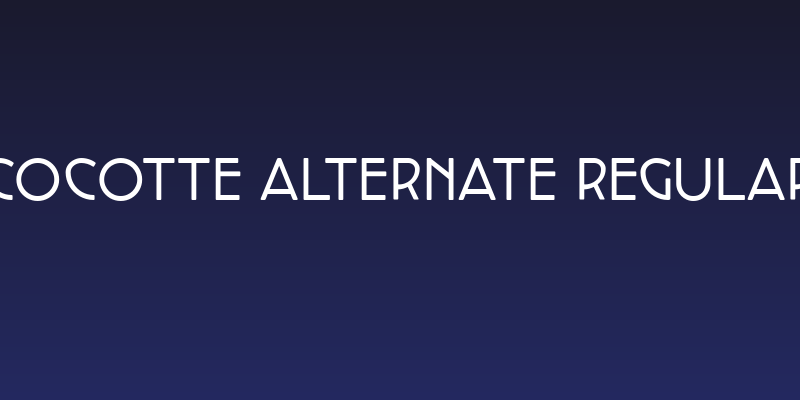 Cocotte Alternate Regular Social Header