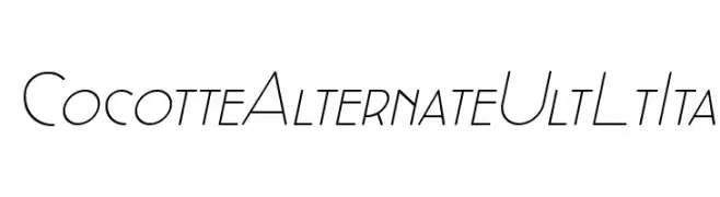 Cocotte Alternate UltLt Ita  Fuentes Gratis Descargar