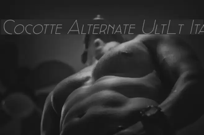 Cocotte Alternate UltLt Ita Font examples