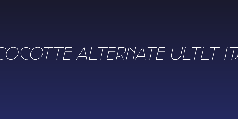 Cocotte Alternate UltLt Ita Social Header