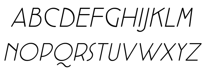 Cocotte Alternate UltLt Ita Font LOWERCASE