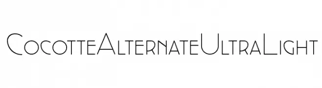 Cocotte Alternate UltraLight  Frei Schriftart Herunterladen