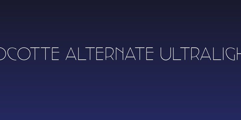 Cocotte Alternate UltraLight Social Header