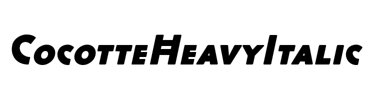 Cocotte Heavy Italic  baixar fontes gratis
