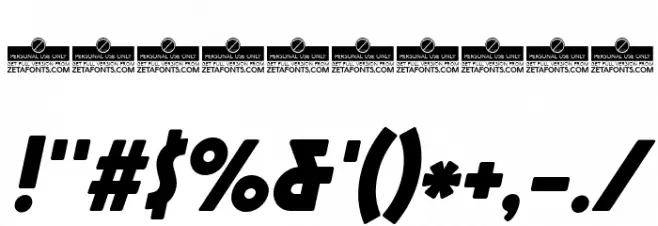 Cocotte Heavy Italic Font OTHER CHARS