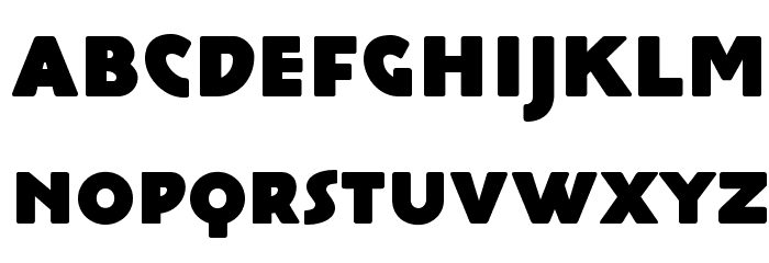 Cocotte Heavy Font LOWERCASE