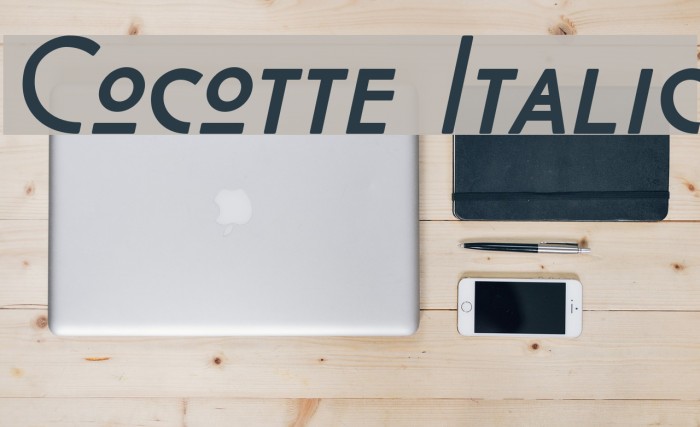 Cocotte Italic Font examples