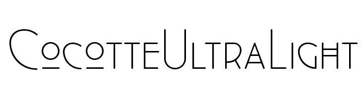 Cocotte UltraLight  Free Fonts Download