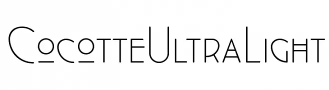 Cocotte UltraLight  Frei Schriftart Herunterladen