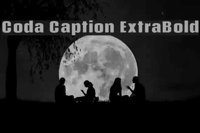 Coda Caption ExtraBold Fonte examples