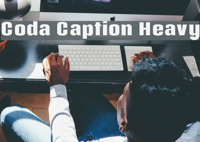 Coda Caption Heavy Font examples