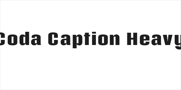 Coda Caption Heavy Logo