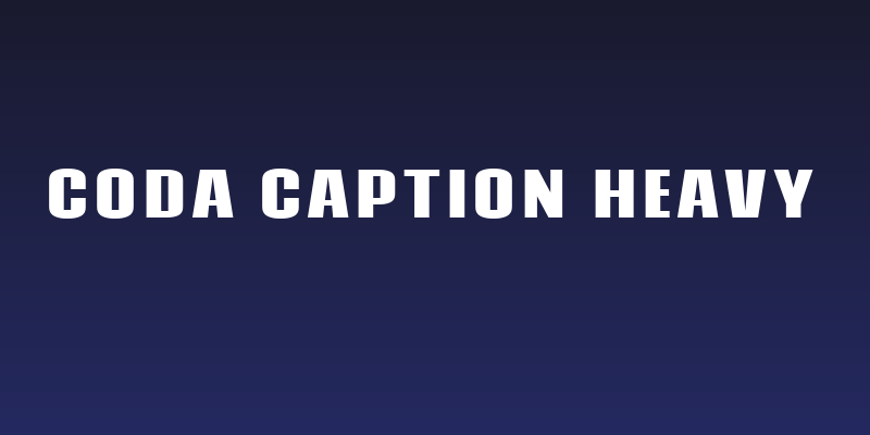 Coda Caption Heavy Social Header