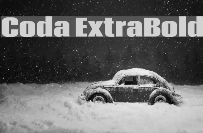 Coda ExtraBold Font examples