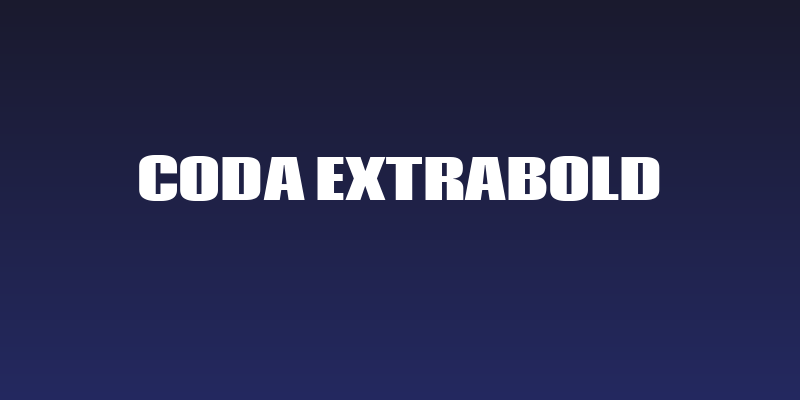 Coda ExtraBold Social Header