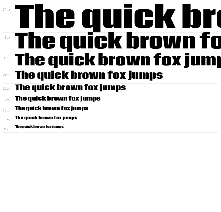 Coda ExtraBold Waterfall