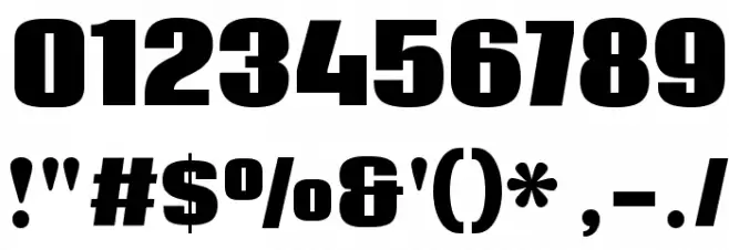 Coda Heavy Font OTHER CHARS