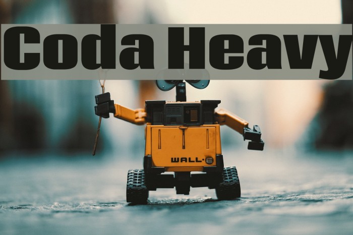 Coda Heavy Font examples