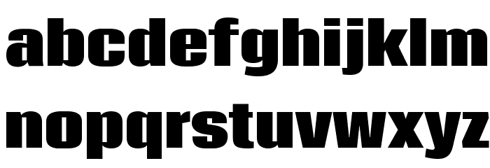 Coda Heavy Font LOWERCASE