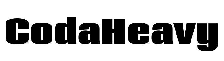 Coda Heavy  les polices de caractères gratuit tlcharger