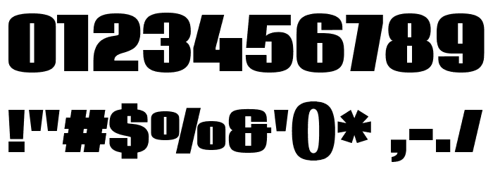 Coda Heavy Font OTHER CHARS
