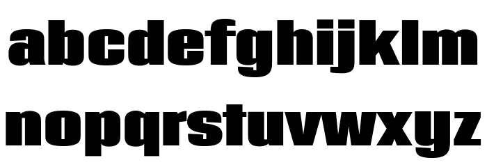 Coda Heavy Font LOWERCASE