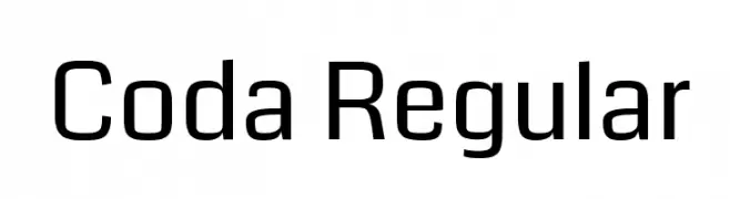 Coda Regular  Frei Schriftart Herunterladen