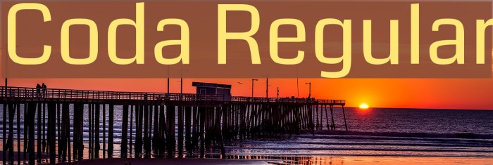 Coda Regular Font examples