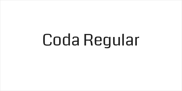 Coda Regular Logo