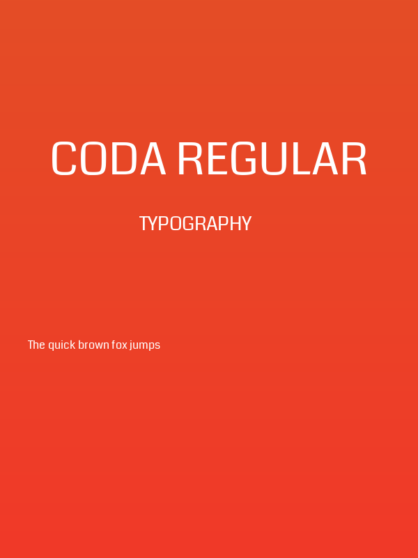 Coda Regular Poster